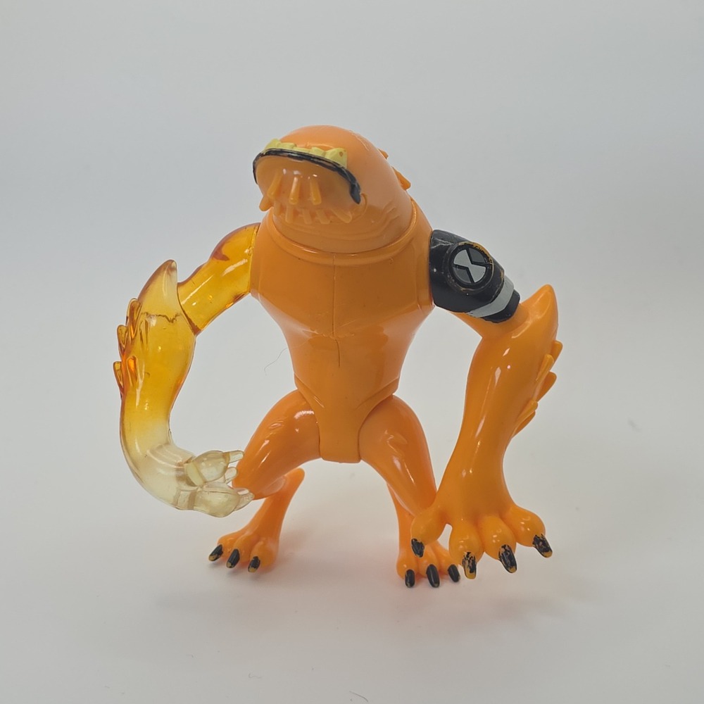 Ben 10 Wildmutt Action Figure Orange Translucent Arm Bandai 2006 Cartoon Network